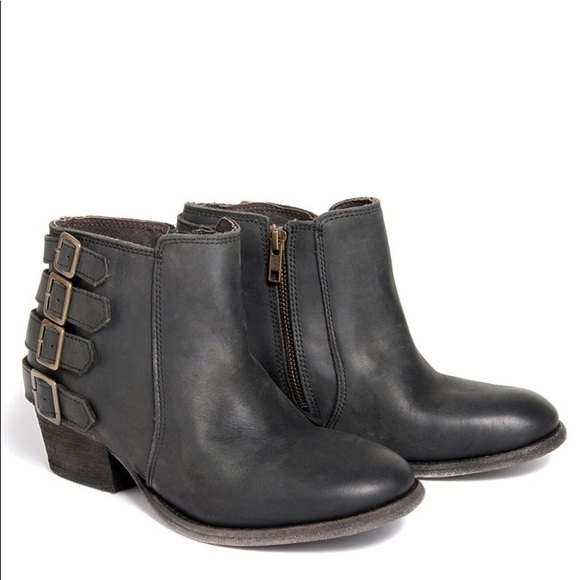 H by Hudson | Multi Strap Encke Leather Ankle Booties - Picture 2 of 13